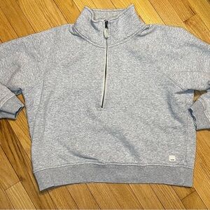 Vouri M Gray Half-Zip Sweatshirt